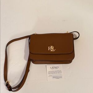 LAUREN Ralph Lauren NWT Tan Sophee Bag, 2025 release. Leather convertible bag